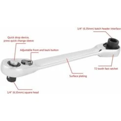 Clé à Cliquet Jeu De Clés à Cliquet - Mini Tournevis à Douille à Cliquet 1/4"Clé Dynamométrique Hexagonale (Size : 130 Mm) 11 Clé à Cliquet Jeu De Clés à Cliquet - Mini Tournevis à Douille à Cliquet 1/4"Clé Dynamométrique Hexagonale (Size : 130 Mm) -Silverols Magasin 96339701 5