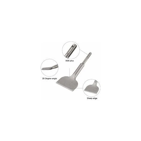 Burin SDS PLUS Carrelage, Ciseau à Carrelage 165mm X 75mm Haute Qualité Nouvellement Améliorés, Burin Pour Carreleur, Ciseau à Tuiles Courbé Ciselé Pour Céramique Et Carreaux De Sol,Dolaso 5 Burin SDS PLUS Carrelage, Ciseau à Carrelage 165mm X 75mm Haute Qualité Nouvellement Améliorés, Burin Pour Carreleur, Ciseau à Tuiles Courbé Ciselé Pour Céramique Et Carreaux De Sol,Dolaso – Image 3