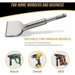 Burin SDS PLUS Carrelage, Ciseau à Carrelage 165mm X 75mm Haute Qualité Nouvellement Améliorés, Burin Pour Carreleur, Ciseau à Tuiles Courbé Ciselé Pour Céramique Et Carreaux De Sol,Dolaso 10 Burin SDS PLUS Carrelage, Ciseau à Carrelage 165mm X 75mm Haute Qualité Nouvellement Améliorés, Burin Pour Carreleur, Ciseau à Tuiles Courbé Ciselé Pour Céramique Et Carreaux De Sol,Dolaso -Silverols Magasin 96518322 4