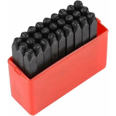 Set De 3mm Poinçons à Frapper De Lettres Et Chiffres Tampon En Acier Au Carbone Pour, Cuir, Bois, Bijoux.(Alphabet) 6 Set De 3mm Poinçons à Frapper De Lettres Et Chiffres Tampon En Acier Au Carbone Pour, Cuir, Bois, Bijoux.(Alphabet) – Image 4
