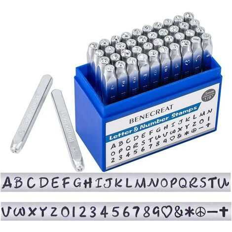 42PCS Jeu De Timbres En Métal, Lettres Et Chiffres, 3 Mm, Acier Au Carbone, A-Z Et 0-9, Symboles De L'amour, Outil De Presse Pour Perforation De Poinçons Pour Timbres Majuscules 3 42PCS Jeu De Timbres En Métal, Lettres Et Chiffres, 3 Mm, Acier Au Carbone, A-Z Et 0-9, Symboles De L'amour, Outil De Presse Pour Perforation De Poinçons Pour Timbres Majuscules