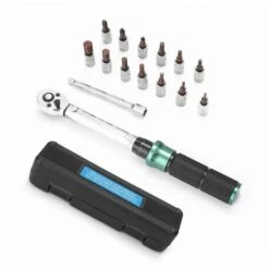 2-24N.m 1/4 Pouce Drive 15 PCS Clé Dynamométrique Préréglée Ensemble D'embouts De Clé Dynamométrique à Dégagement Rapide Mini Clé Dynamométrique Réglable Portable Ménage Vélo Voiture Auto Réparations