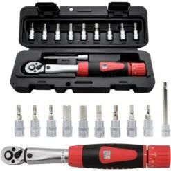 Clé Dynamométrique 1/4 Pouces, Précision ± 3% Jeu De Douilles Pour Vélo Et Moto 2-24nm Outil De Réparation De Couple Adaptateur De Couple Clé à Douille